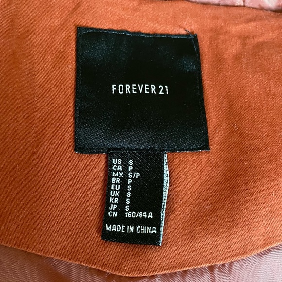 Forever 21 Drawstring Waist Hooded Coat. - Picture 10 of 12